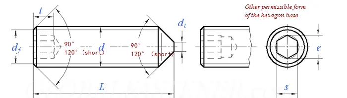 Stainless Steel Din 914 Cone Point Set Screw
